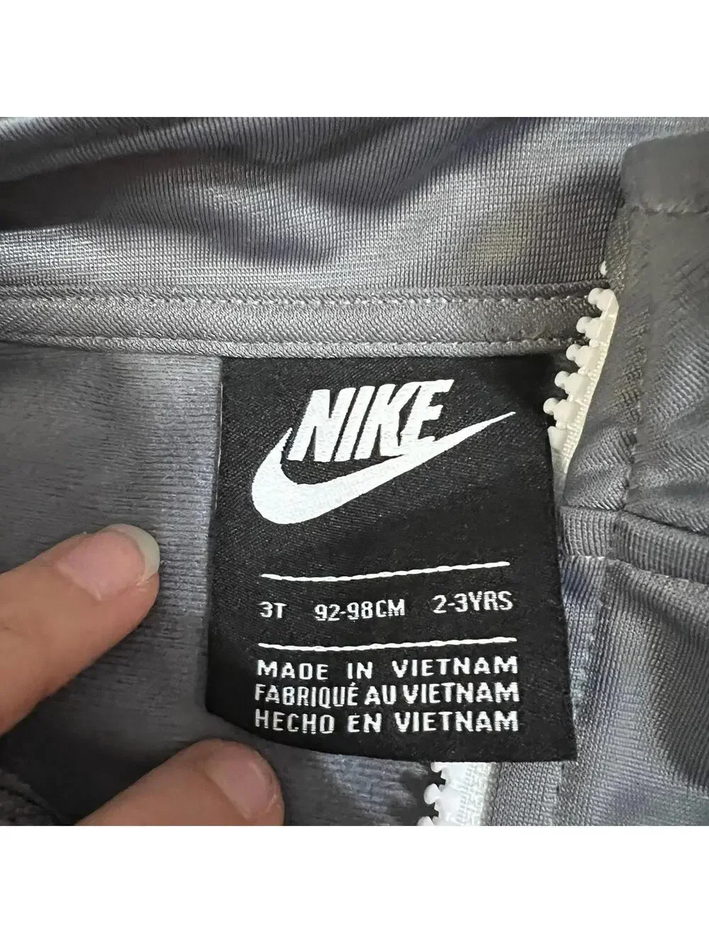 Nike Boy's Toddler Gray Jacket size 3T NWOT